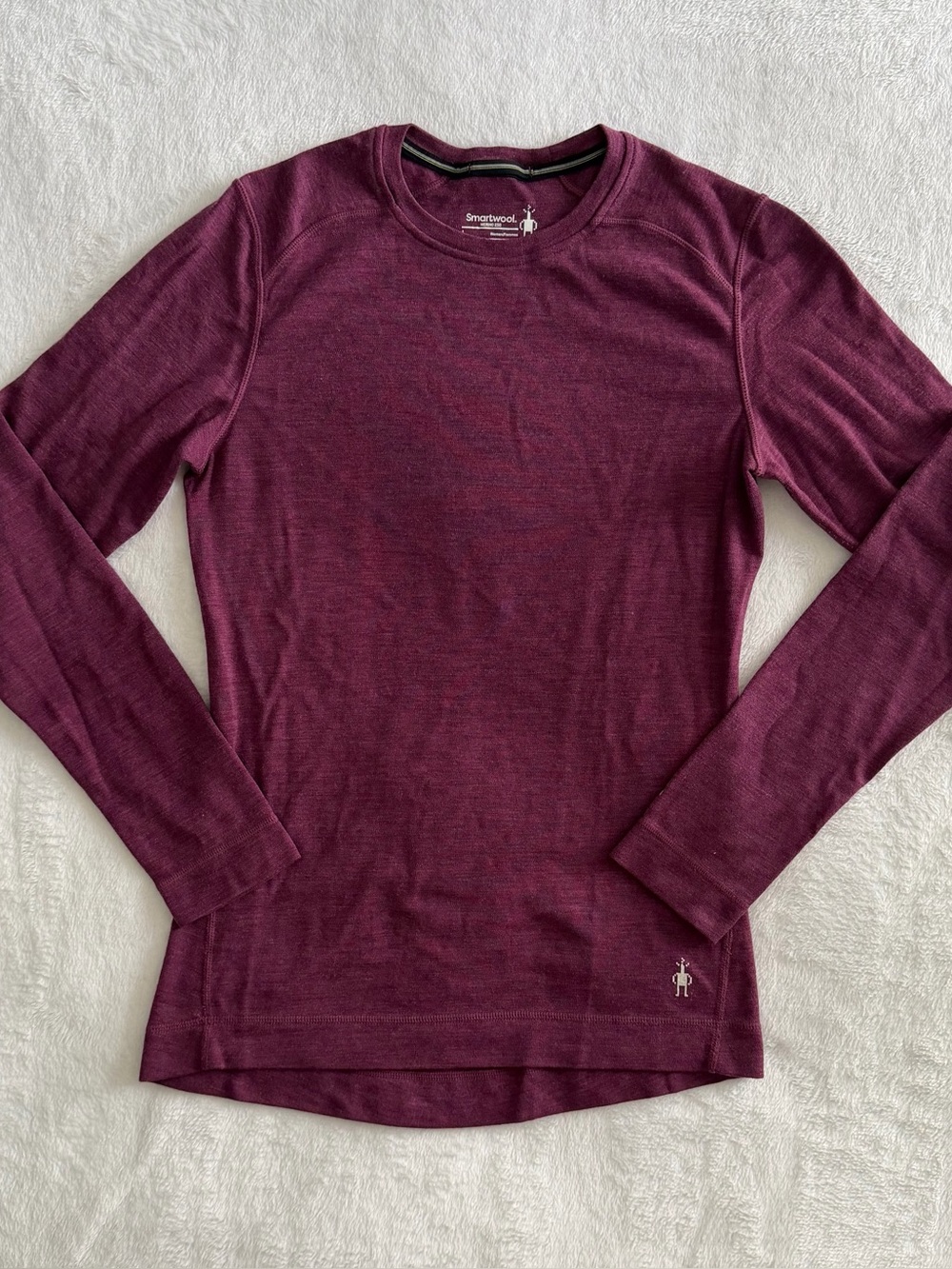Smartwool Merino 250 Base Layer Women's L
Burgundy 100% Wool Long Sleeve Top